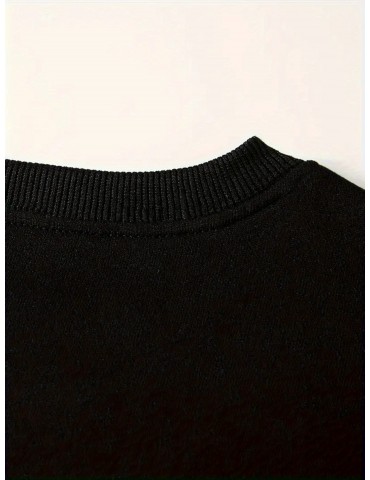 Men's letter printed turtlenecks, comfortable long-sleeved shirts, soft and fashionable spring/ autumn clothes.