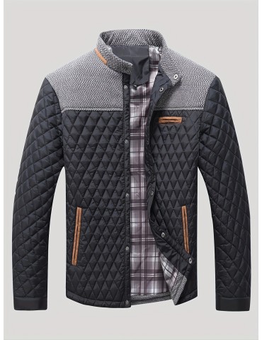 Lightweight Men's Winter Quilted Jacket with Warmth and Style