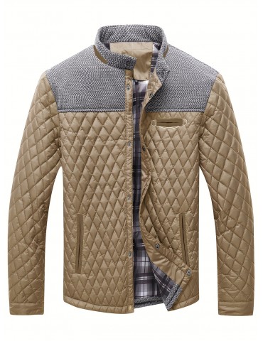 Lightweight Men's Winter Quilted Jacket with Warmth and Style