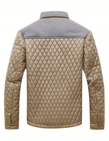 Lightweight Men's Winter Quilted Jacket with Warmth and Style