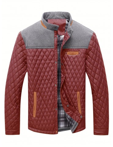 Lightweight Men's Winter Quilted Jacket with Warmth and Style