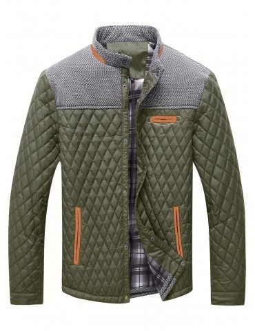 Lightweight Men's Winter Quilted Jacket with Warmth and Style