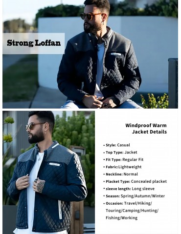 Lightweight Men's Winter Quilted Jacket with Warmth and Style