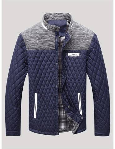 Lightweight Men's Winter Quilted Jacket with Warmth and Style