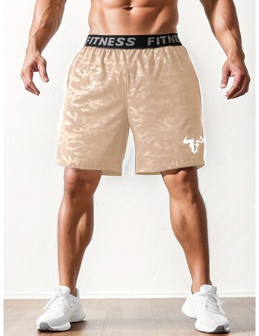 Men's Bull Print Casual Shorts - Breathable Polyester, Machine Washable, Non-Stretch Fabric for Basketball & Outdoor Activities