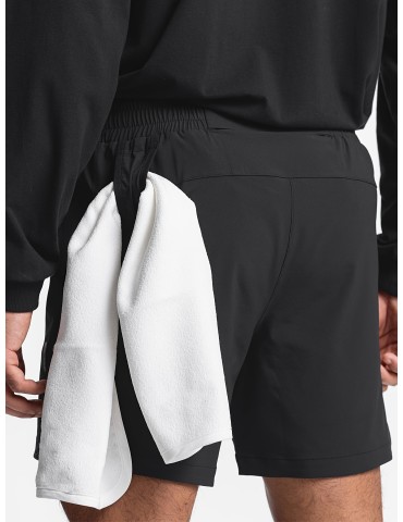 Men's Quick-Dry Athletic Shorts - Loose Fit, Breathable Polyester with Pockets, Perfect for Running & Training