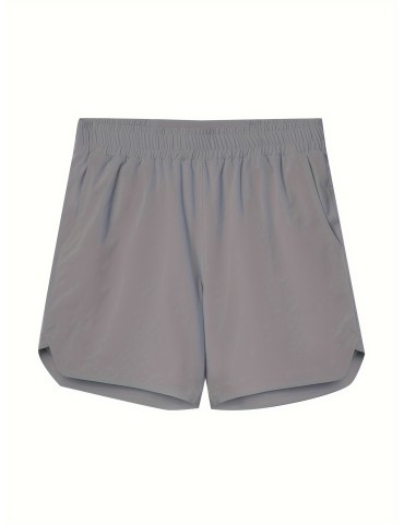 Men's Quick-Dry Athletic Shorts - Loose Fit, Breathable Polyester with Pockets, Perfect for Running & Training